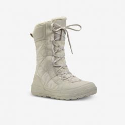Buty turystyczne śniegowce damskie Quechua SH500 Warm wodoodporne. Brązowe trapery i śniegowce QUECHUA. W wyprzedaży za 169.99 zł.