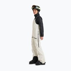 Spodnie snowboardowe damskie ROXY Gore-Tex Lunalite 3L Bib. Brązowe spodnie narciarskie Roxy, l, bez wzorów, z gore-texu, narciarskie, gore-tex. Za 1,349.00 zł.