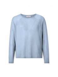 Rich & Royal Sweter w kolorze błękitnym rozmiar: S. Niebieskie swetry Rich & Royal, s, bez wzorów, ze splotem, bez ramiączek. Za 232.95 zł.