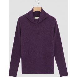 Sweter w kolorze ciemnofioletowym. Fioletowe golfy Rodier, bez wzorów, prążkowane, bez ramiączek. W wyprzedaży za 152.95 zł.