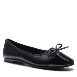 Baleriny Jenny Fairy. Czarne baleriny Jenny Fairy, bez wzorów, bez obcasa. Za 69.99 zł.