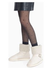 ISLAND BOOT Botki zimowe "Kourtney" w kolorze kremowym rozmiar: 38. Brązowe botki Island Boot, na zimę, bez wzorów, z materiału, bez obcasa, bez zapięcia. Za 133.29 zł.