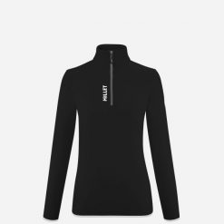 Bluza damska Millet Seneca Fleece Po. Czarne bluzy Millet, bez wzorów, bez kaptura. Za 359.99 zł.