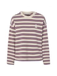 ARMEDANGELS Bluza Kobiety Bawełna (100%) biały|niebieski|czerwony, XL. Białe bluzy ARMEDANGELS, xl, bez wzorów, z bawełny, bez kaptura. Za 449.95 zł.
