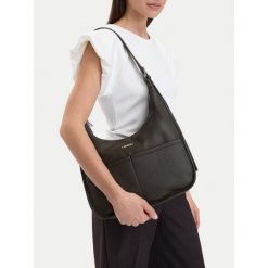 Torebka Lasocki. Brązowe torebki klasyczne Lasocki, bez wzorów, bez dodatków. Za 189.99 zł.