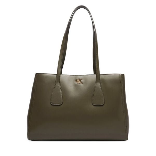 Torebka Calvin Klein. Zielone torebki klasyczne Calvin Klein, bez wzorów, bez dodatków. Za 649.99 zł.