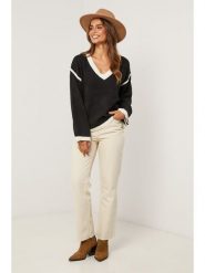 Soft Cashmere Sweter w kolorze czarnym rozmiar: 34/36. Czarne swetry Soft Cashmere, bez wzorów, bez ramiączek. Za 152.99 zł.