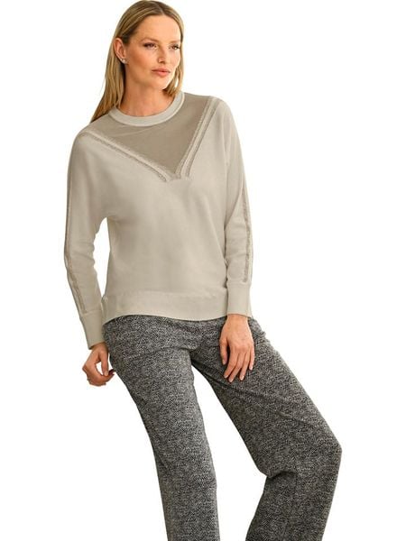 Heine Sweter w kolorze beżowym rozmiar: 44. Brązowe swetry Heine, bez wzorów, bez ramiączek. Za 59.95 zł.