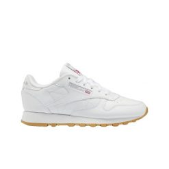 Buty do chodzenia damskie Reebok Classic Leather. Białe obuwie sportowe Reebok, z gumy, bez zapięcia, trekkingowe, Reebok Classic. Za 376.20 zł.