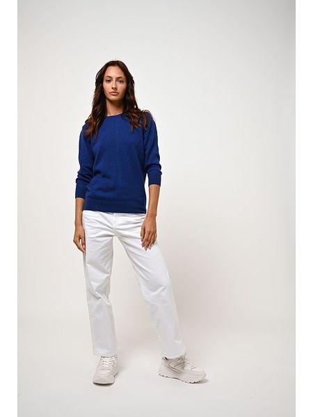 AUTHENTIC CASHMERE Kaszmirowy sweter "Estaris" w kolorze granatowym rozmiar: M. Niebieskie swetry AUTHENTIC CASHMERE, m, bez wzorów, z kaszmiru, bez ramiączek. Za 369.95 zł.