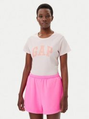 Gap T-Shirt 729555-01 Różowy Regular Fit. Czerwone t-shirty GAP, xl, bez wzorów, z bawełny, bez kołnierzyka, bez ramiączek. Za 79.99 zł.