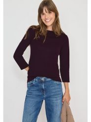 Cecil Koszulka w kolorze fioletowym rozmiar: L. Różowe bluzki Cecil, l, bez wzorów, z bawełny, bez kołnierzyka, bez ramiączek. Za 78.66 zł.