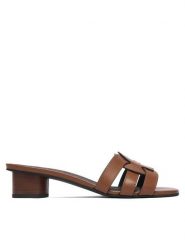 Furla Klapki Cilindro YL25CIL Y62000 AL 03B00 Brązowy. Brązowe klapki Furla, bez wzorów, ze skóry, bez obcasa. Za 1,109.00 zł.