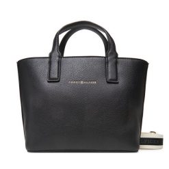 Torebka Tommy Hilfiger. Czarne torebki klasyczne TOMMY HILFIGER, bez wzorów, bez dodatków. Za 559.99 zł.