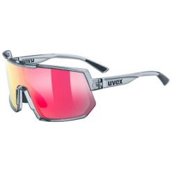 Okulary sportowe Uvex Sportstyle 235. Szare okulary przeciwsłoneczne UVEX, bez wzorów, sportowe. Za 329.99 zł.
