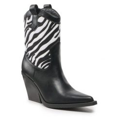 Botki Jenny Fairy. Czarne botki Jenny Fairy, bez wzorów, bez obcasa, na słupku, bez zapięcia. Za 239.99 zł.