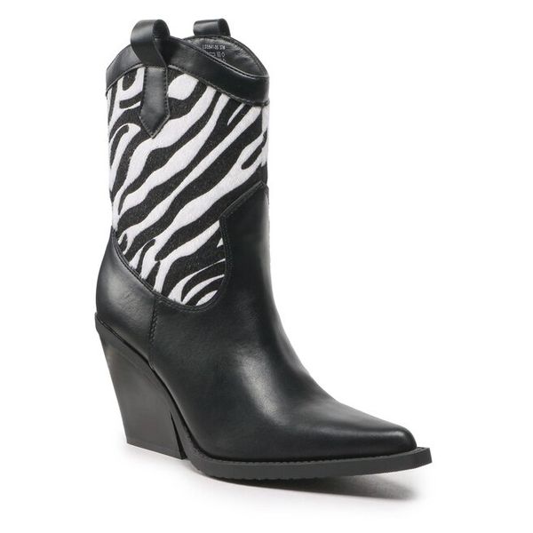 Botki Jenny Fairy. Czarne botki Jenny Fairy, bez wzorów, bez obcasa, na słupku, bez zapięcia. Za 239.99 zł.