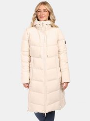 Kilpi Płaszcz pikowany "Sali" w kolorze beżowym rozmiar: 46. Brązowe płaszcze Kilpi, s, bez wzorów, bez kaptura. Za 491.99 zł.