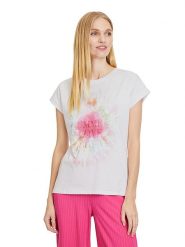 CARTOON Koszulka w kolorze białym rozmiar: 36. Białe bluzki Cartoon, bez wzorów, z bawełny, bez kołnierzyka, bez ramiączek. Za 69.99 zł.