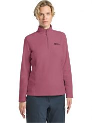 Jack Wolfskin Bluza polarowa "Taunus" w kolorze różowym rozmiar: S. Różowe bluzy sportowe Jack Wolfskin, s, bez wzorów, z polaru, bez kaptura. Za 182.72 zł.