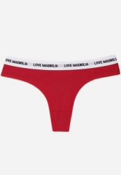 Czerwone Majtki Stringi z Bawełną Ozdobione Napisami Amero. Czerwone stringi Renee, bez wzorów, z bawełny. Za 7.99 zł.