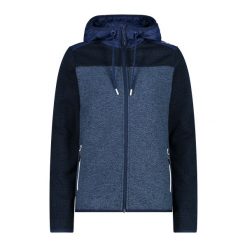 Bluza damska z kapturem CMP. Niebieskie bluzy CMP, bez wzorów, z kapturem. Za 323.50 zł.