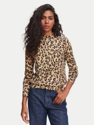 Marella Sweter Fanello 2623366384200 Beżowy Regular Fit. Brązowe swetry Marella, s, bez wzorów, z wełny, bez ramiączek. Za 994.99 zł.