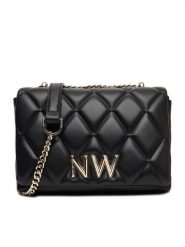 Nine West Torebka CEO-CHARLOTTE-I-S22558 Czarny. Czarne torebki klasyczne Nine West, bez wzorów, z materiału, bez dodatków. Za 189.99 zł.