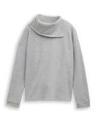 Tom Tailor Bluza w kolorze jasnoszarym rozmiar: XL. Szare bluzy Tom Tailor, xl, bez wzorów, bez kaptura. Za 84.21 zł.