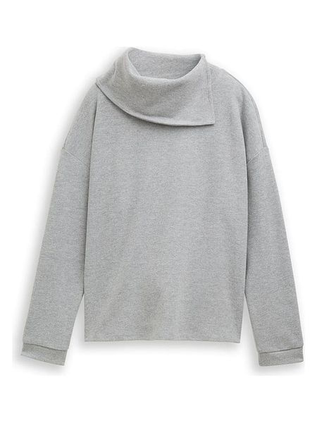 Tom Tailor Bluza w kolorze jasnoszarym rozmiar: XXL. Szare bluzy Tom Tailor, xxl, bez wzorów, bez kaptura. Za 109.95 zł.