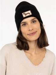Zwillingsherz Czapka w kolorze czarnym rozmiar: onesize. Czarne czapki Zwillingsherz, bez wzorów, z materiału. Za 149.66 zł.