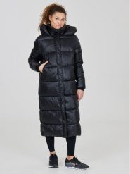 Athlecia Płaszcz zimowy Elly W Maxi Puffer EA233361 Czarny Regular Fit. Czarne płaszcze Athlecia, na zimę, bez wzorów, z syntetyku, bez kaptura. Za 819.99 zł.