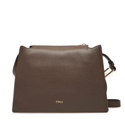 Torebka Furla. Brązowe listonoszki Furla, bez wzorów, bez dodatków. Za 1,529.00 zł.