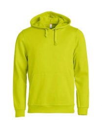 Clique Basic Hoody unisex — trwała bluza z kapturem – visibility green. Zielone bluzy CLIQUE, xs, bez wzorów, z bawełny, z kapturem. Za 174.92 zł.