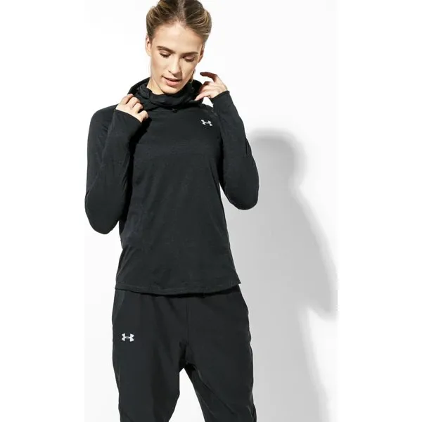 Under Armour Bluza Ua Swyft Funnel Hoodie , czarny, rozmiar XS. Czarne bluzy Under Armour, s, bez wzorów, z materiału, bez kaptura. W wyprzedaży za 149.99 zł.