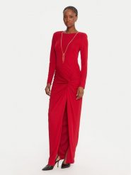 Fracomina Sukienka wieczorowa FQ25WD3006W62601 Bordowy Slim Fit. Czerwone sukienki Fracomina, s, bez wzorów, z syntetyku, wizytowe, bez kołnierzyka, bez ramiączek. Za 1,139.00 zł.