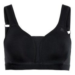 Biustonosz sportowy Odlo Sport bra PADDED HIGH. Czarne bielizna sportowa Odlo, bez wzorów. Za 287.93 zł.