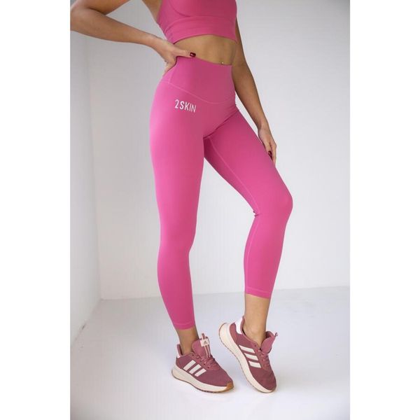 Legginsy z wysokim stanem Pilates różowe. Czerwone legginsy 2SkIN, bez wzorów, z podwyższonym stanem, na fitness i siłownię. W wyprzedaży za 159.00 zł.