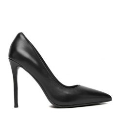 Szpilki Eva Minge. Czarne szpilki Eva Minge, bez wzorów, bez obcasa, na szpilce, bez zapięcia. Za 399.99 zł.