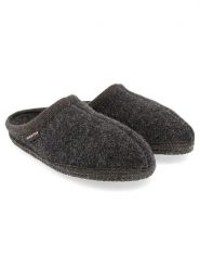 HAFLINGER Kapcie w kolorze antracytowym rozmiar: 40. Czarne obuwie domowe HAFLINGER, bez wzorów, z materiału, bez zapięcia. Za 113.63 zł.