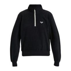 Dla Kobiety WAVES OF WARMTH Czarny. Czarne swetry Roxy, na zimę, bez wzorów, z materiału, bez ramiączek. Za 289.00 zł.