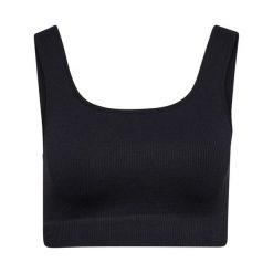 Biustonosz dla kobiet Hummel Pulse. Czarne bielizna sportowa Hummel, bez wzorów, prążkowane. Za 186.00 zł.