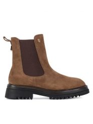 MEXX Sztyblety MX/004C-WB Brązowy. Brązowe botki Mexx, bez wzorów, ze skóry, bez obcasa, na płaskiej podeszwie, bez zapięcia. Za 244.99 zł.