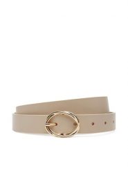 Tommy Hilfiger Pasek Damski Th Chic 2.5 AW0AW17251 Beżowy. Brązowe paski TOMMY HILFIGER, bez wzorów, ze skóry. Za 189.99 zł.