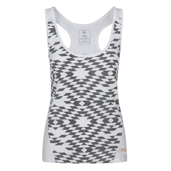 Top damski Kilpi NICA-W bawełniany. Białe topy Kilpi, l, bez wzorów, z bawełny, bez kołnierzyka, bez ramiączek. Za 50.25 zł.