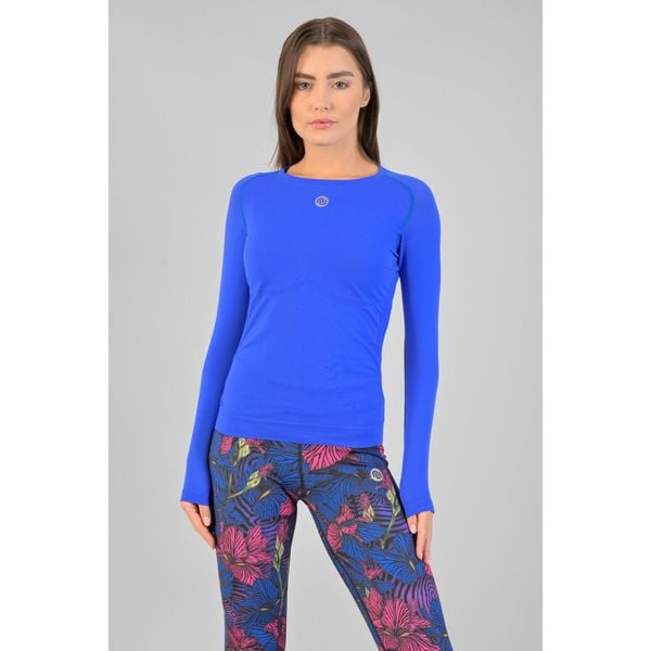 Koszulka z długim rękawem do biegania damska Nessi Sportswear Longsleeve Ultra. Niebieskie koszulki sportowe NESSI SPORTSWEAR, bez wzorów, bez ramiączek, do biegania. Za 339.00 zł.