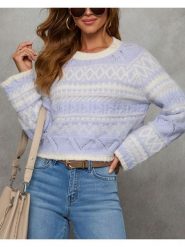 Milan Kiss Sweter w kolorze fioletowym rozmiar: M. Różowe swetry Milan Kiss, m, bez wzorów, bez ramiączek. Za 126.99 zł.