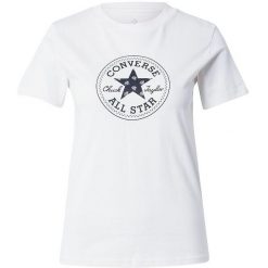 Koszulka Converse Chuck Patch Overlay Tee, Kobiety. Białe koszulki sportowe Converse, bez wzorów, z bawełny, bez ramiączek. Za 190.00 zł.
