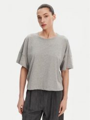 French Connection T-Shirt 76BZA Szary Relaxed Fit. Szare t-shirty French Connection, l, bez wzorów, z bawełny, bez kołnierzyka, bez ramiączek. Za 89.99 zł.