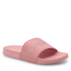 Klapki Sprandi. Czerwone klapki Sprandi, bez wzorów, bez obcasa. Za 49.99 zł.